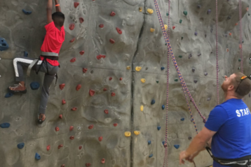 Teen Center Rock Climbing Wall