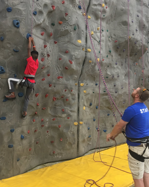 Teen Center Rock Climbing Wall