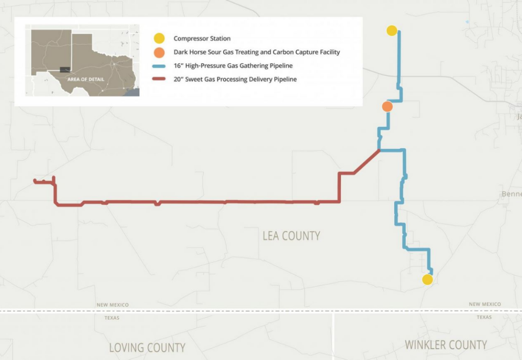 Sour gas treating map, Black Horse