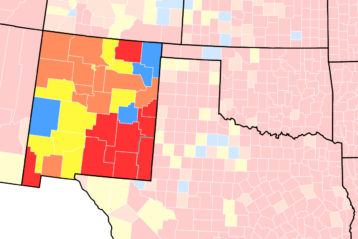 NM COVID-19 Transmission Rate by County