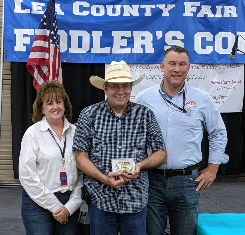 Marty Elmore, Senior Grand Champion of the 2021 Lea County Fair & Rodeo Fiddler's Contest