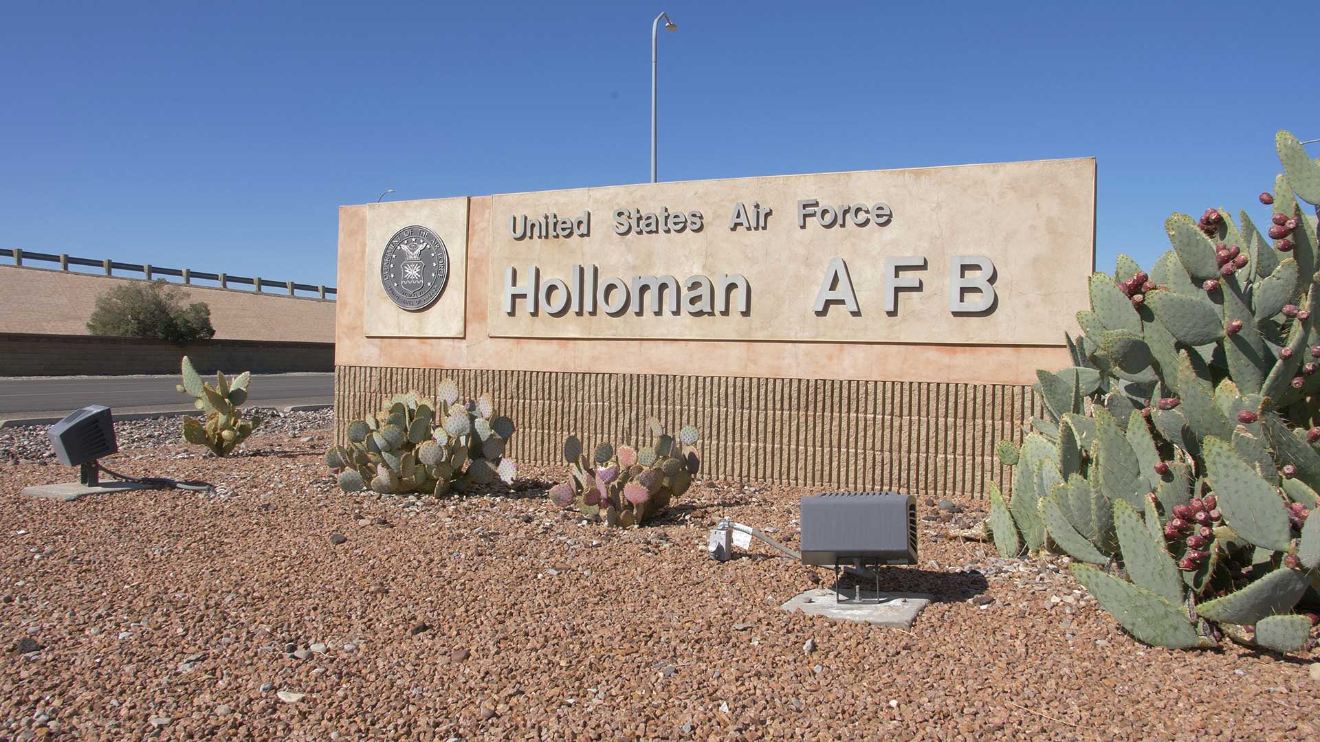 Holloman Air Force Base sign