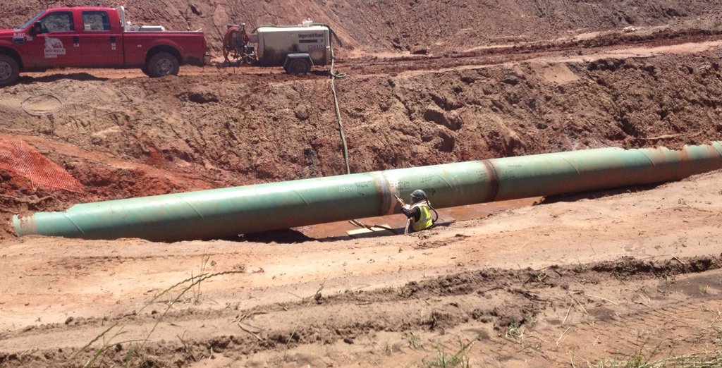 Gas Pipeline construction in Texas