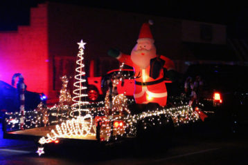 Electric Light Parade Float with Santa